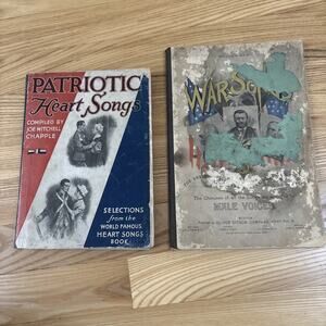 Lot Of 2 Antique Patriotic Songbooks GAR Union Civil War Chapple Oliver Ditson